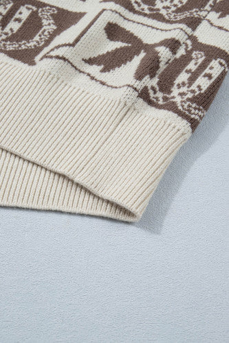 Horsehoe Bow tie Sweater Vest